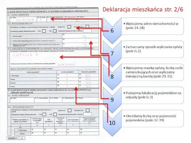 Formularz IN-1 wzór wypełniony